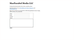 Desktop Screenshot of masparasolmedia.com